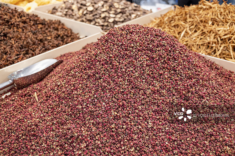 调味品红色花椒图片素材