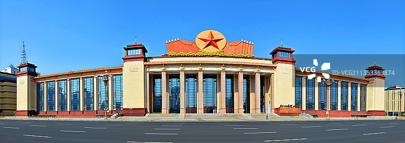 江西，南昌，江西省美术馆，全景图。图片素材