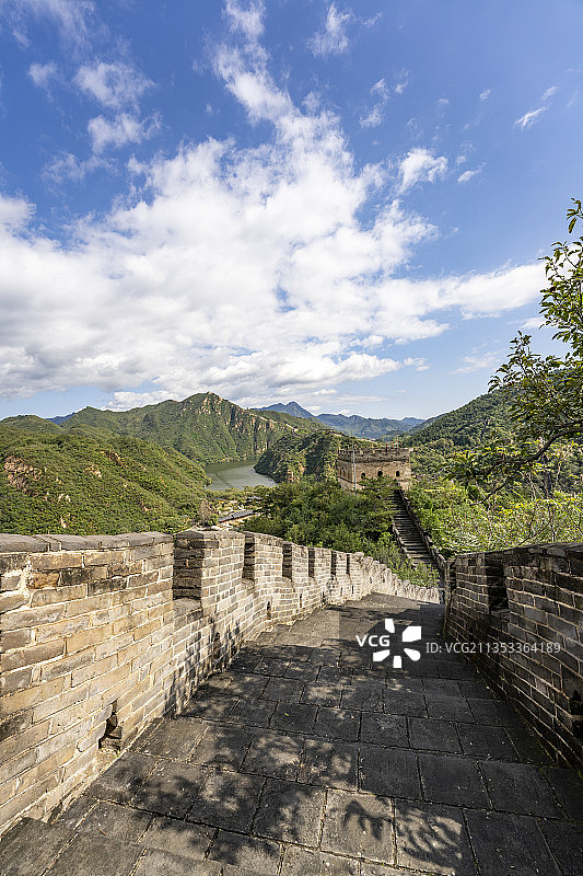 夏天黄花城水长城长城风光图片素材