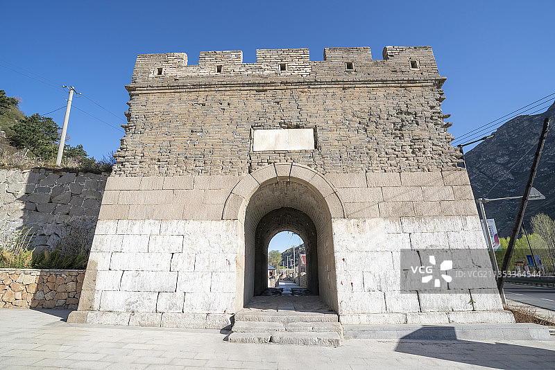 白石山长城云谷重关图片素材