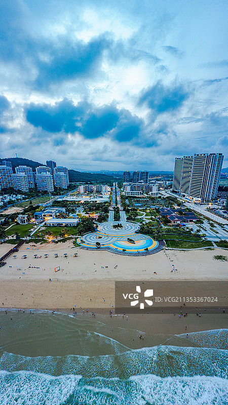 中国广东省阳江市阳西县沙扒湾月亮湾图片素材