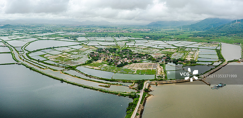 中国广东省阳江市阳西县上洋镇茂墩村图片素材
