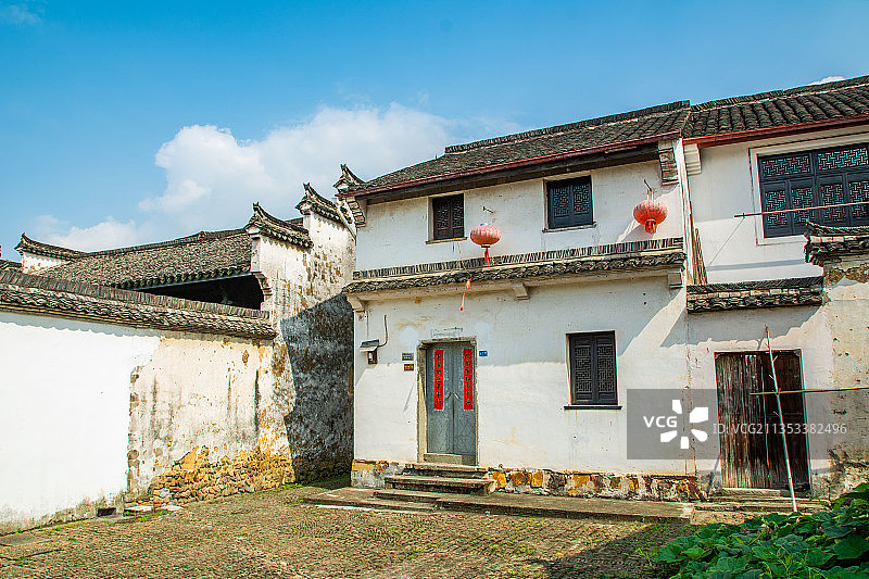 杭州富阳 民居古宅 龙门古镇 江南古镇风光 南方古村落老宅图片素材