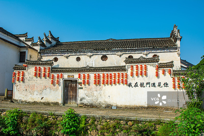 杭州富阳 孙权故里 龙门古镇 江南古镇风光 南方古村落风景图片素材