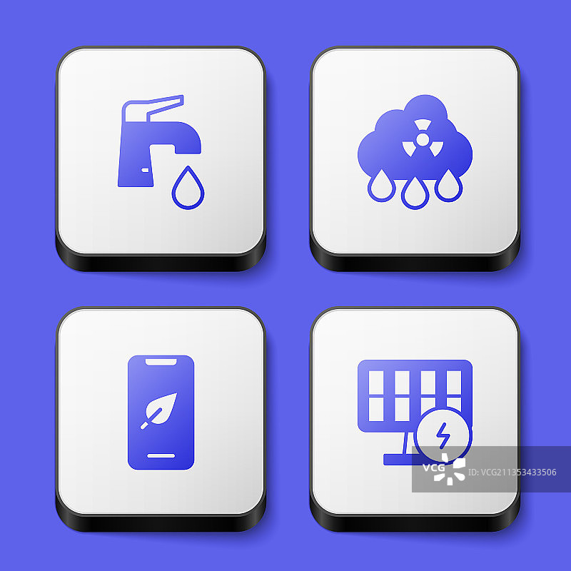 水龙头酸雨放射性云移动设备图片素材