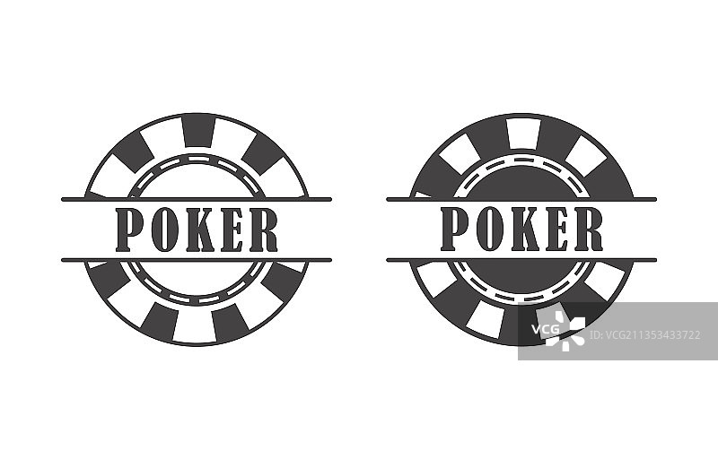 扑克筹码、女王牌和德州扑克牌图片素材