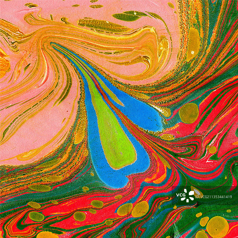 彩色混合液体艺术纹理背景图片素材