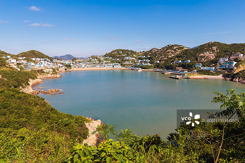 舟山市虾峙岛沙滩港湾图片素材