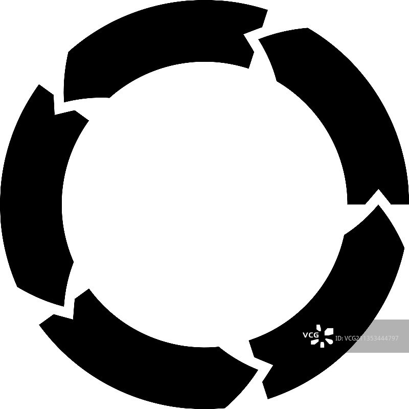 用于步骤阶段概念的圆形箭头图片素材