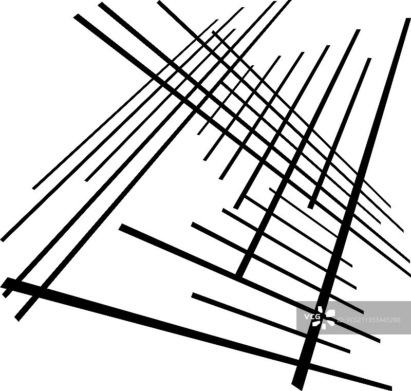 3D空间网格交织互锁图片素材