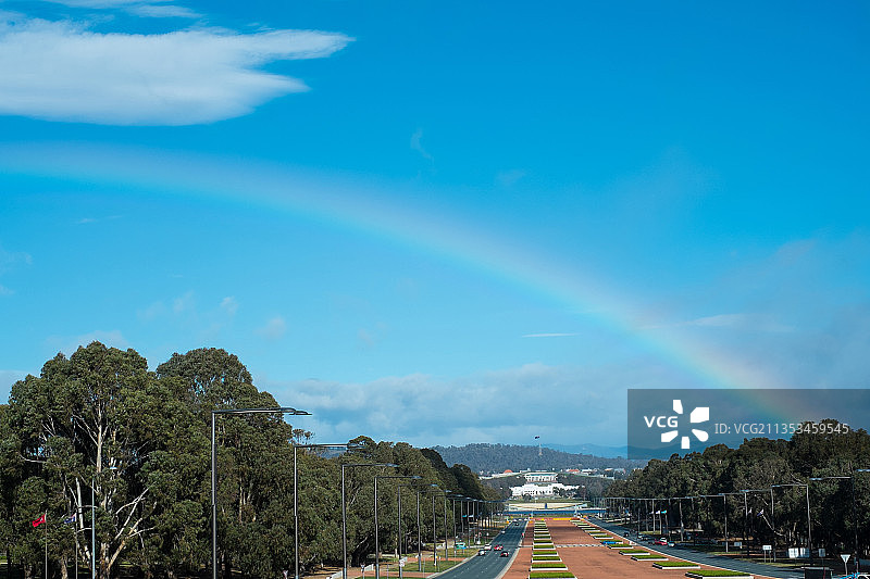 堪培拉的彩虹图片素材