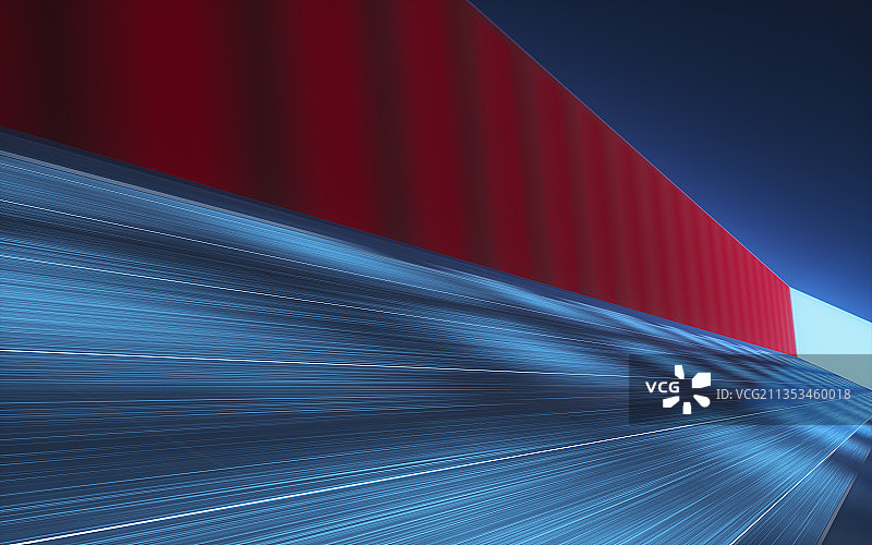 未来感隧道空间 3D渲染图片素材