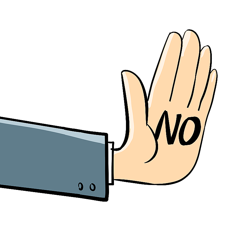 拒绝的手图片素材