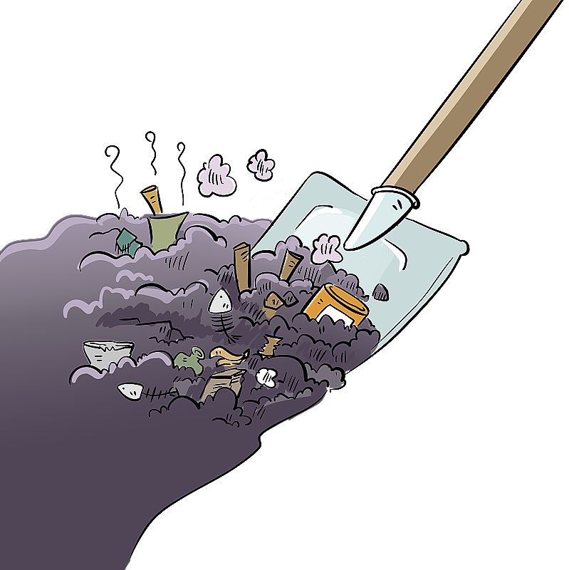 铲垃圾图片素材