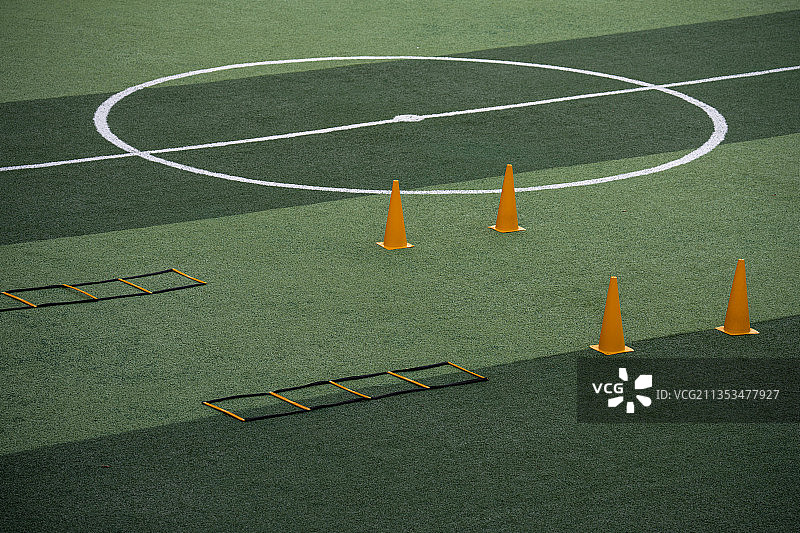 足球场训练器材图片素材