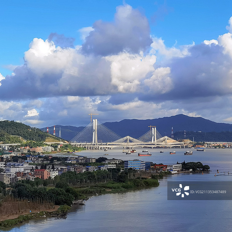 福州乌龙江大桥图片素材