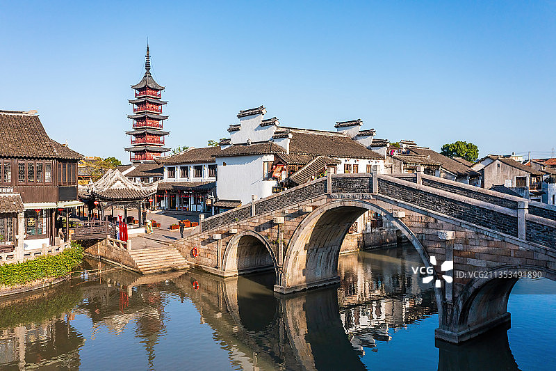 昆山千灯古镇风光图片素材