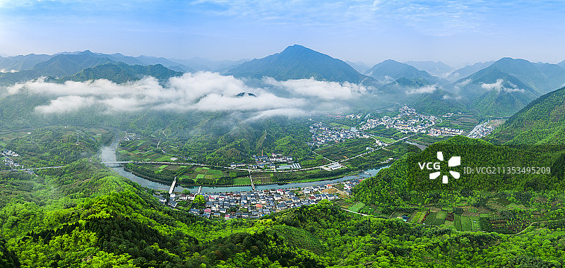 杭州临安湍口温泉图片素材