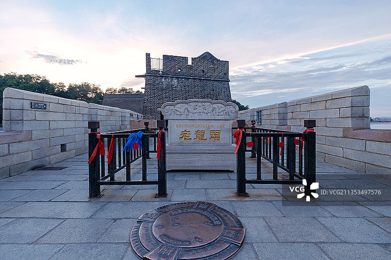 秦皇岛山海关-万里长城老龙头图片素材