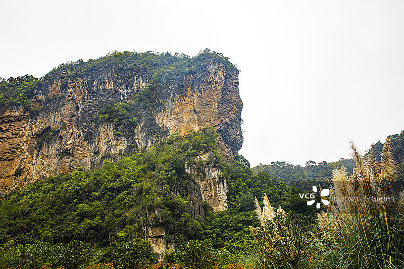 中国贵州毕节市九洞天国家风景名胜区、喀斯特地质博物馆图片素材
