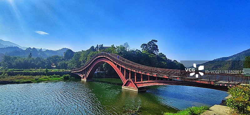 龙川山水桥景图片素材