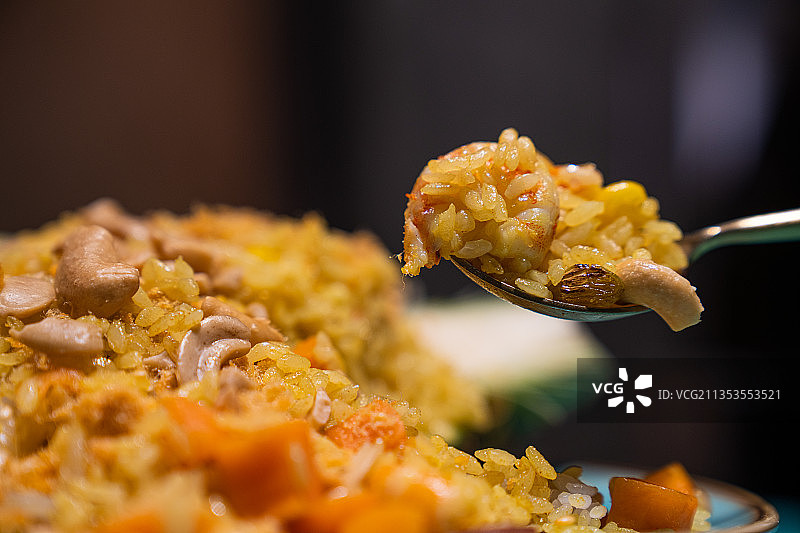 菠萝炒饭图片素材