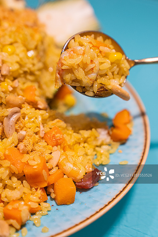 菠萝炒饭图片素材