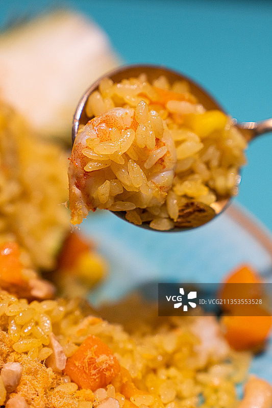 菠萝炒饭图片素材