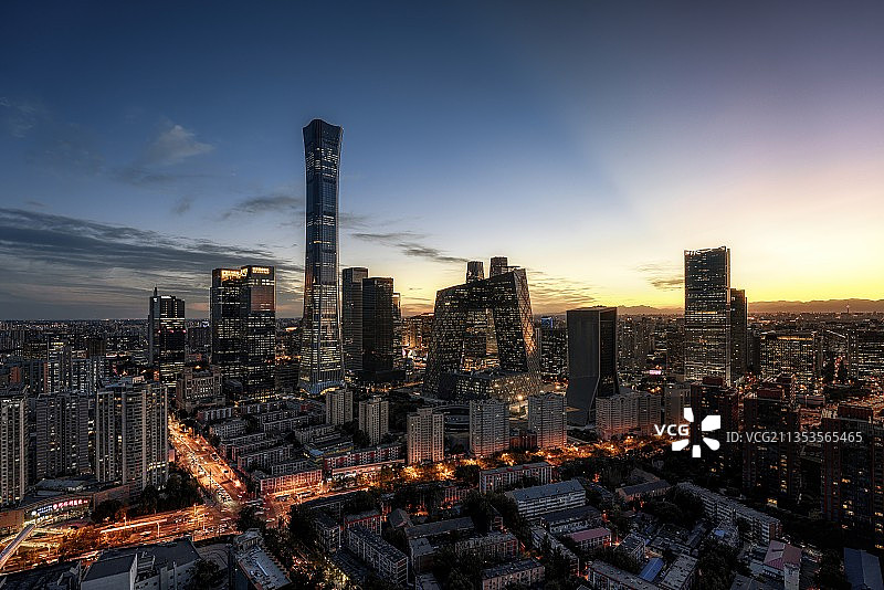 北京国贸人民日报社建筑结构城市风光图片素材