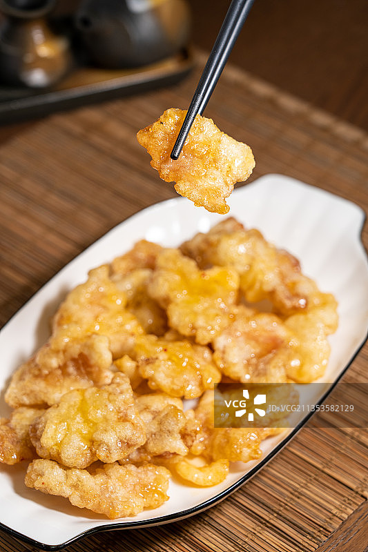 中华传统特色美食锅包肉图片素材