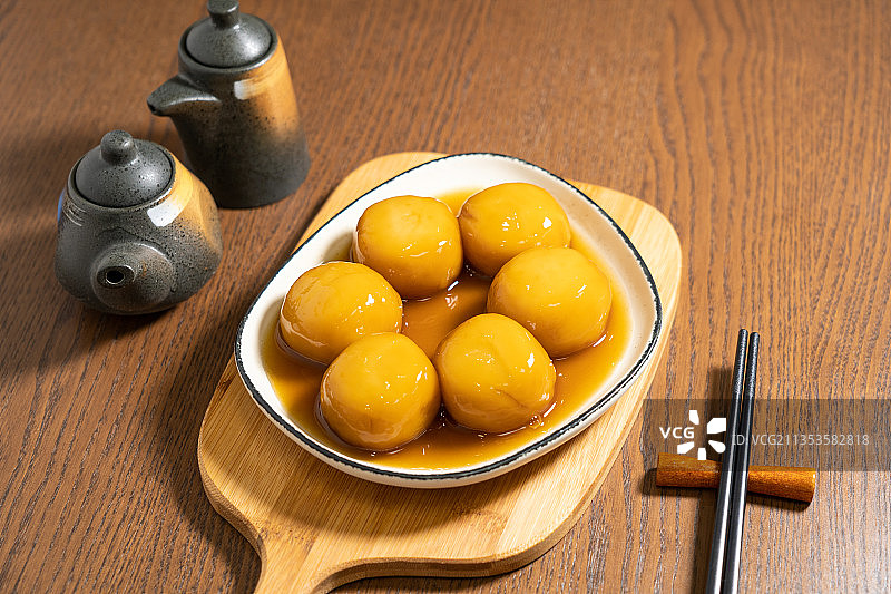 中国湖南特色小吃糖油粑粑图片素材