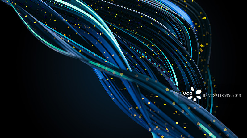 3D流体科技风曲面抽象壁纸插画图片素材