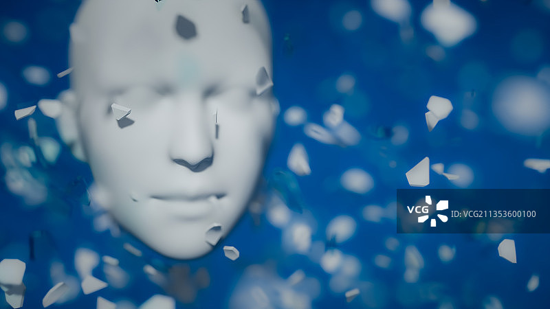 人脸,人头,头脑,人工智能,AI,未来,科技,科学图片素材