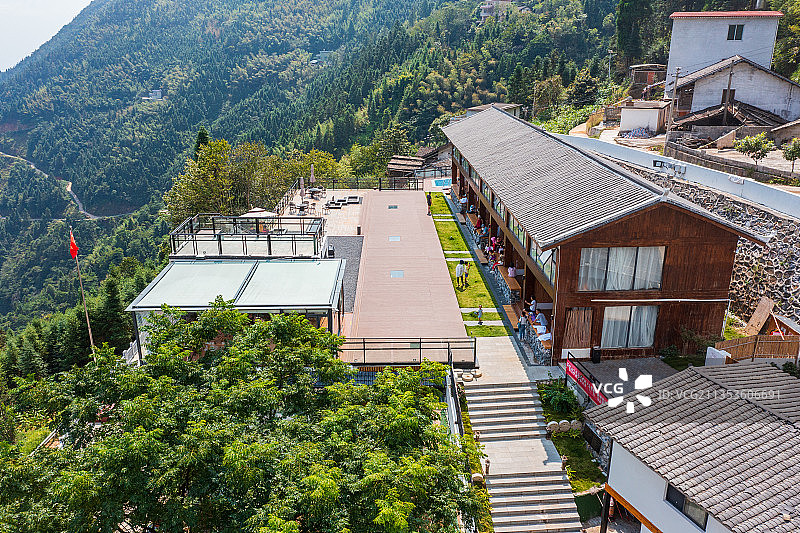 航拍广西富川洋溪寨图片素材