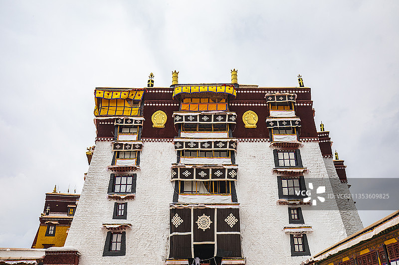 西藏拉萨布达拉宫美景风光图片素材