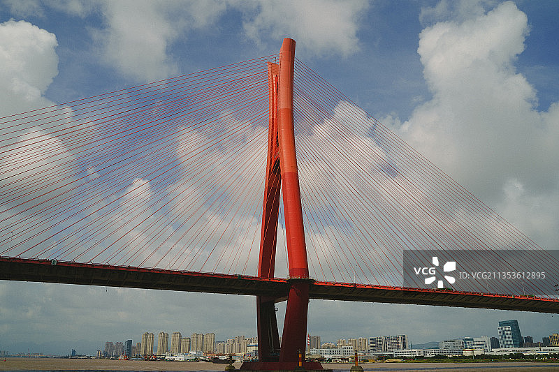 浙江省温州市瑞安大桥 飞云江三桥图片素材