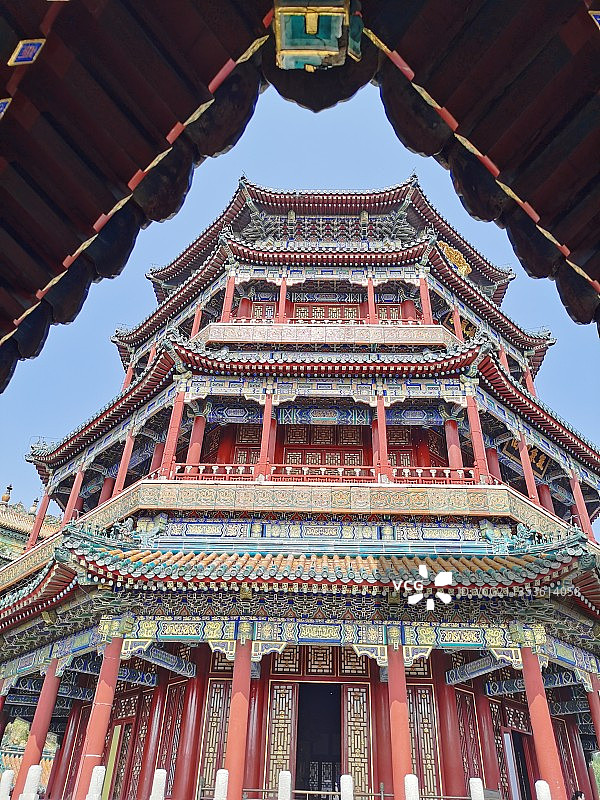 北京颐和园佛香阁图片素材