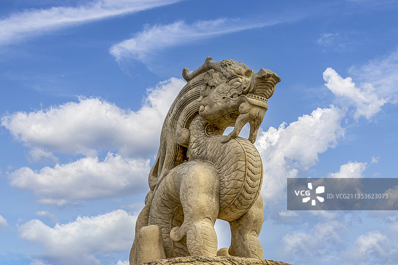 北京天安门城楼前华表上的望天犼：望君归（望帝归）图片素材