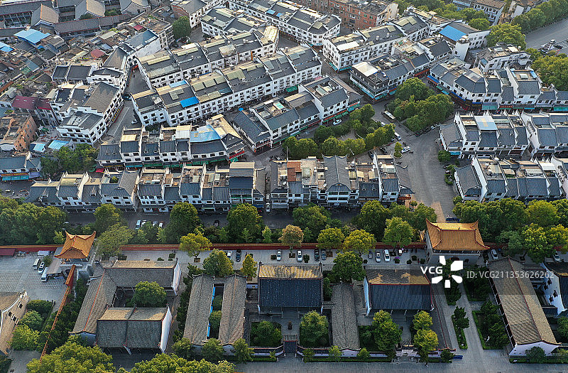 湖南省衡阳市南岳区衡山国家重点风景名胜区南岳大庙航拍图片素材