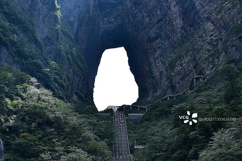 湖南省张家界市天门山国家森林公园风景名胜区图片素材