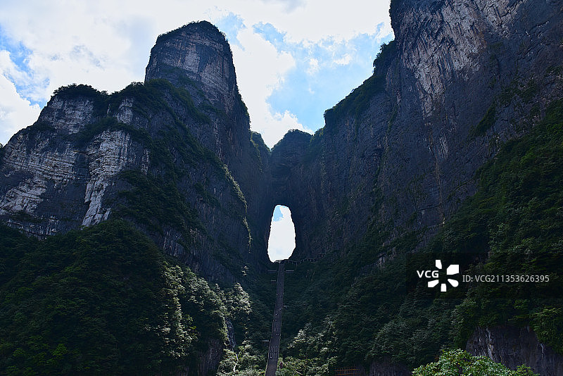 湖南省张家界市天门山国家森林公园风景名胜区图片素材