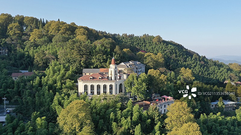 浙江湖州·莫干山·芦花荡饭店图片素材