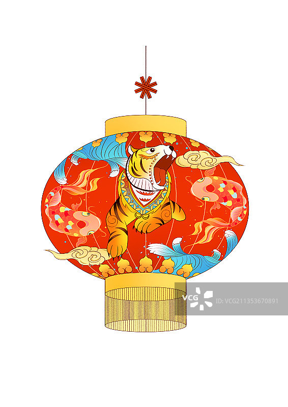中国风虎年插画图片素材