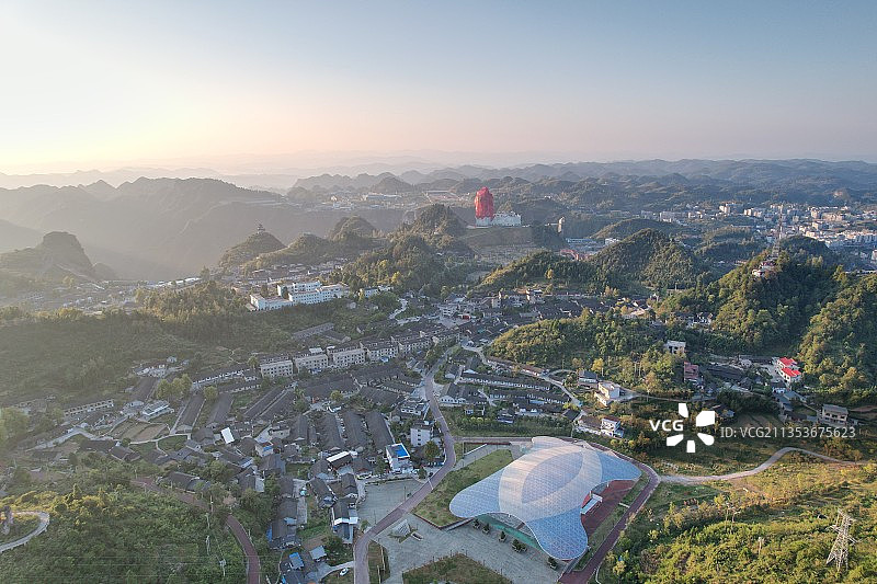 贵州省铜仁市万山区朱砂古镇风光图片素材