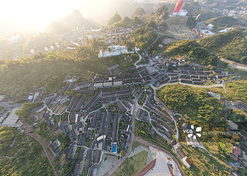 贵州省铜仁市万山区朱砂古镇风光图片素材