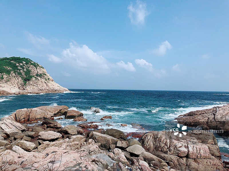 香港石澳，大海，石滩，蓝天图片素材