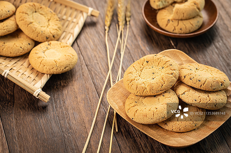 中式糕点桃酥图片素材