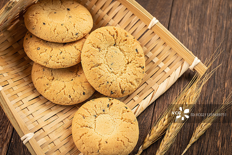 中式糕点桃酥图片素材