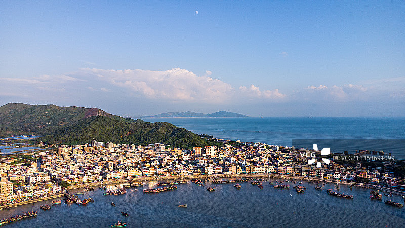 广东省汕尾市马宫港航拍图片图片素材