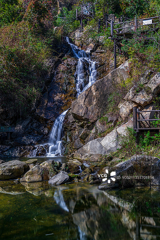 九如山瀑布群风景区  瀑布  慢门 流水图片素材